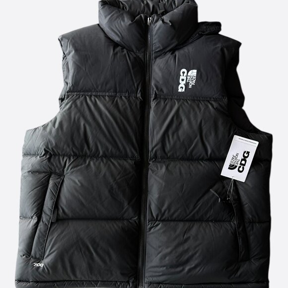 The North Face Comme des Garçons Black & White Nuptse Puffer Vest